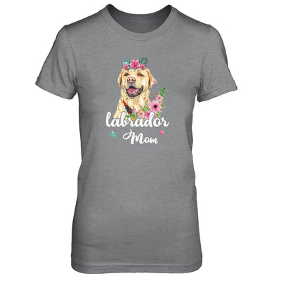 Labrador Mom Funny Dog Mom Gift Idea-T-Shirt & Tank Top-Women's T-Shirt-Sport Grey