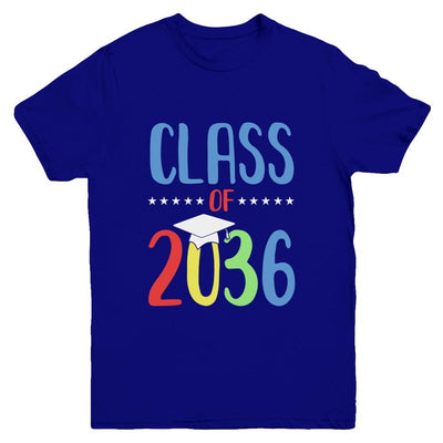 Grow With Me First Day Of School Class Of 2036 Youth-Youth Shirt-Youth T-Shirt-Navy