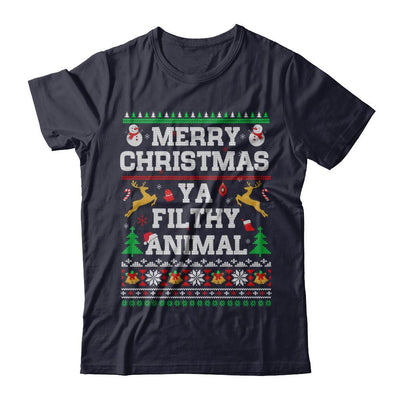 Merry Christmas Filthy Animal Ugly Sweater-T-Shirt & Sweatshirt-Premium T-Shirt-Midnight Navy