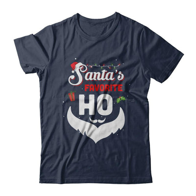 Santa's Favorite Ho Funny Christmas Gift-T-Shirt & Sweatshirt-Classic T-Shirt-Navy