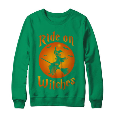 Ride On Witches-T-Shirt & Sweatshirt-Crewneck Sweatshirt-Irish Green