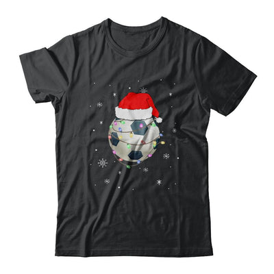 Santa Hat Soccer Christmas Gifts-T-Shirt & Sweatshirt-Classic T-Shirt-Black