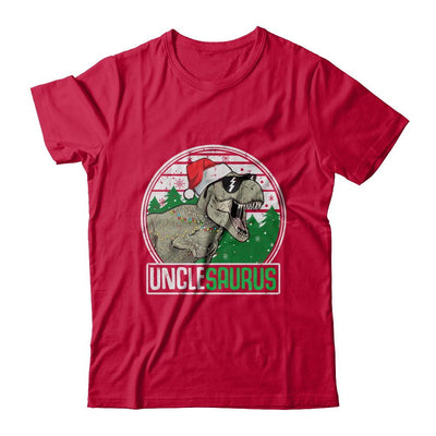 Unclesaurus Uncle Dinosaur T-Rex Family Christmas-T-Shirt & Sweatshirt-Classic T-Shirt-Red