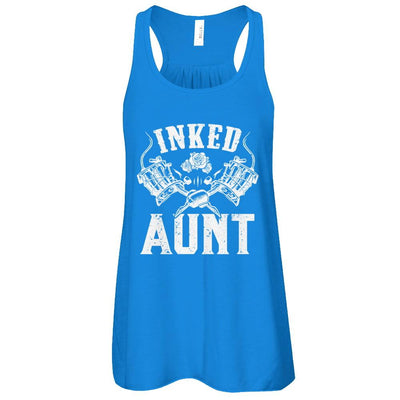 Inked Aunt Rose Tattooed Tattoos-T-Shirt & Tank Top-Women's Flowy Racerback Tank-True Royal