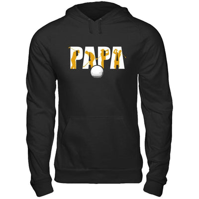 Golf Papa Father's Day-T-Shirt & Hoodie-Pullover Hoodie-Black