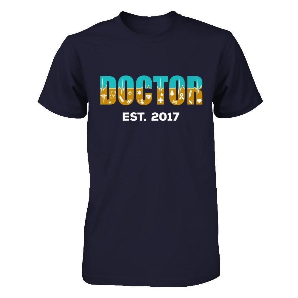 Medical School Graduation Doctor 2017-T-Shirt & Hoodie-Premium T-Shirt-Midnight Navy