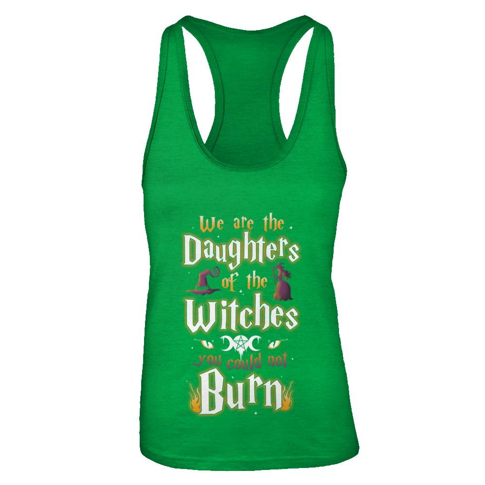 We Are The Daughters Of The Witches You Could Not Burn-T-Shirt & Tank Top-Women's Ideal Racerback Tank-Kelly Green