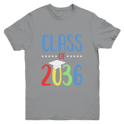 Grow With Me First Day Of School Class Of 2036 Youth-Youth Shirt-Youth T-Shirt-Sport Grey