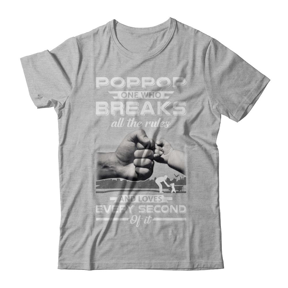 Poppy One Who Breaks All The Rules And Loves Every Second Of It-T-Shirt & Hoodie-Premium T-Shirt-Heather Gray