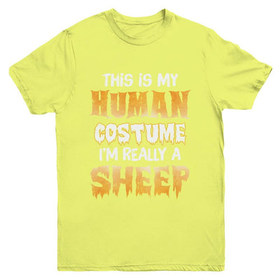 This Is My Human Costume Sheep Halloween Youth-Youth Shirt-Youth T-Shirt-Daisy