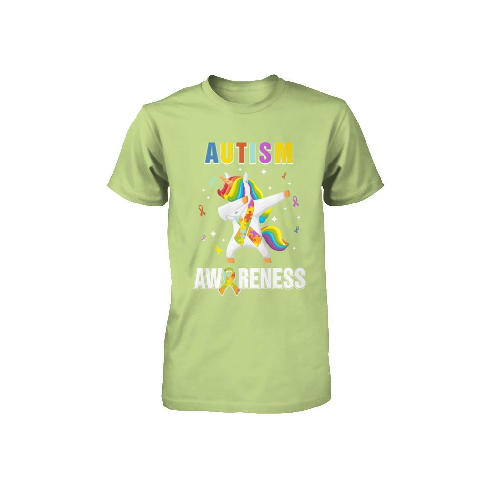 Inspirational Autism Awareness Unicorn Support Youth-Youth Shirt-Toddler T-Shirt-Key Lime
