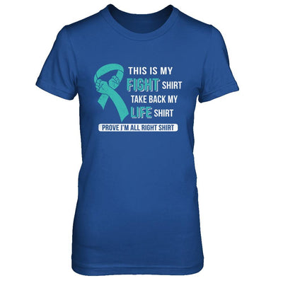 This Is My Fight Ovarian Cancer Awareness-T-Shirt & Hoodie-Women's T-Shirt-Royal