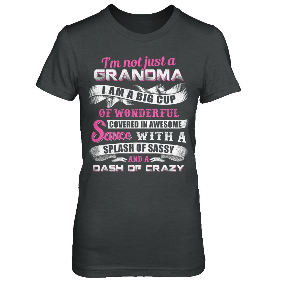 I'm Not Just A Grandma I'm A Big Cup Of Wonderful-T-Shirt & Hoodie-Women's T-Shirt-Dark Heather