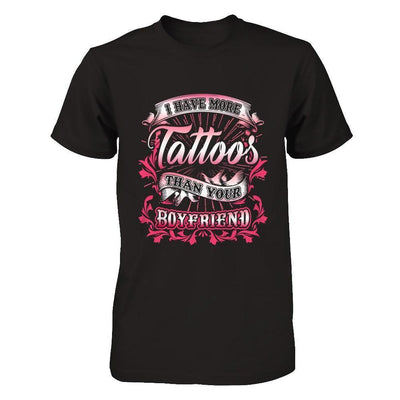 I Have More Tattoos Than Your Boyfriend-T-Shirt & Hoodie-Premium T-Shirt-Black