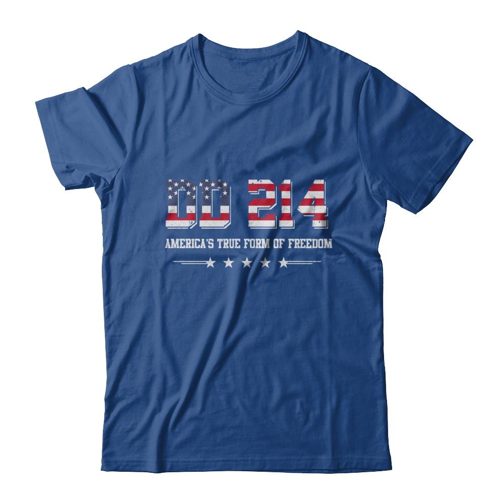 Dd-214 America's True Form Of Freedom Veteran-T-Shirt & Hoodie-Classic T-Shirt-Royal