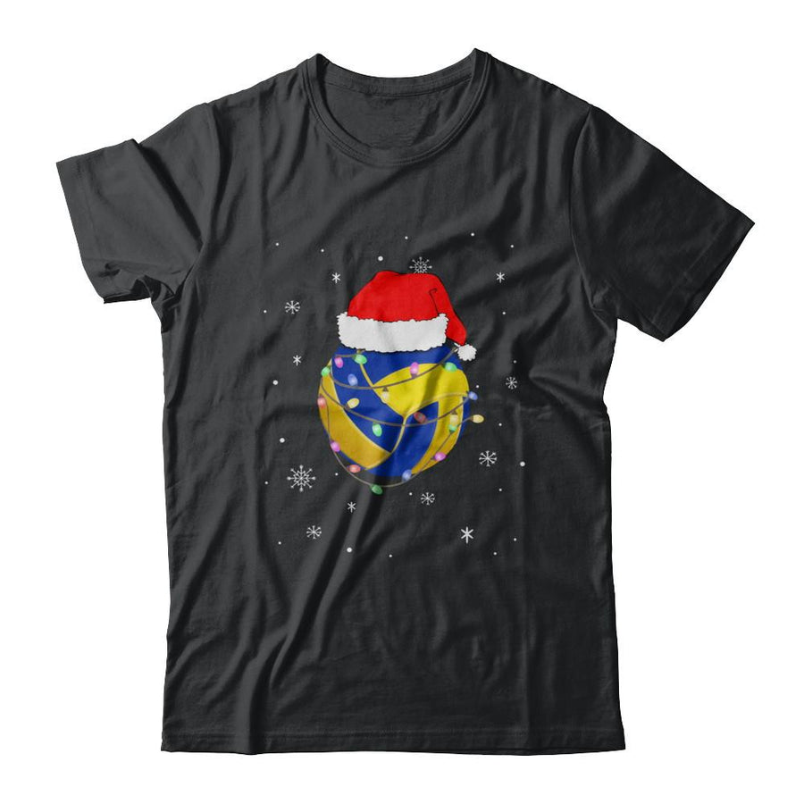 Santa Hat Volleyball Christmas Gifts-T-Shirt & Sweatshirt-Classic T-Shirt-Black