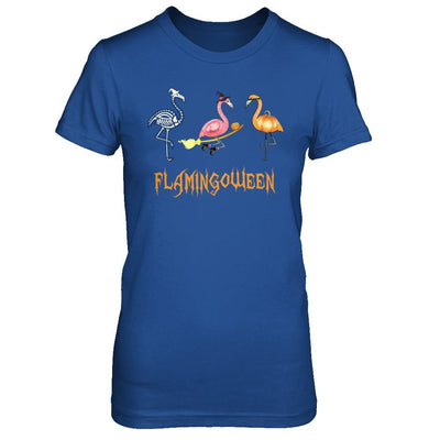 Funny Flamingo Halloween Flamingoween-T-Shirt & Hoodie-Women's T-Shirt-Royal
