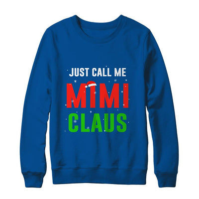 Santa Mimi Claus Matching Family Christmas Pajamas-T-Shirt & Sweatshirt-Crewneck Sweatshirt-Deep Royal