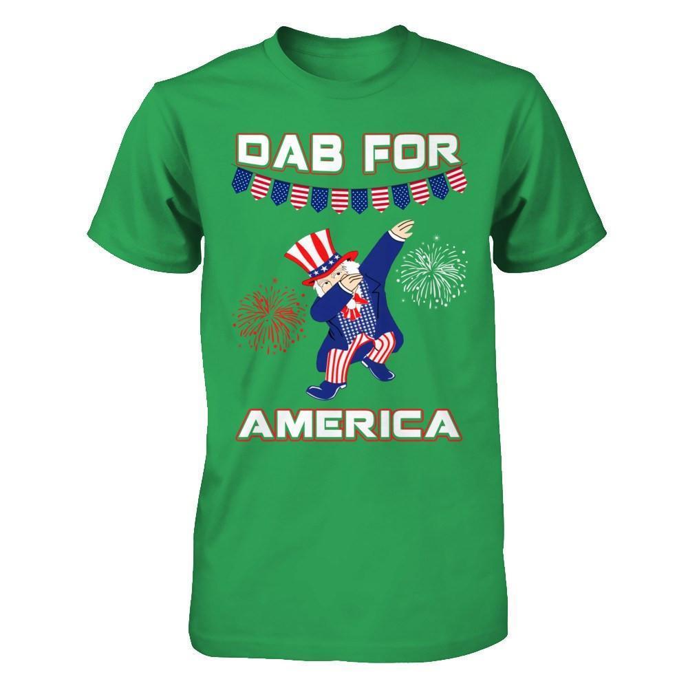 Funny Dabbing Uncle Independence Day 4Th Of July-T-Shirt & Hoodie-Premium T-Shirt-Kelly Green