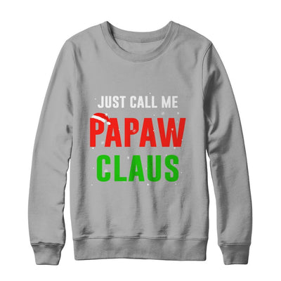 Santa PaPaw Claus Matching Family Christmas Pajamas-T-Shirt & Sweatshirt-Crewneck Sweatshirt-Light Steel