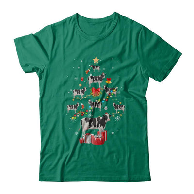 Farmer Cow Christmas Tree Decor Xmas Gift-T-Shirt & Sweatshirt-Classic T-Shirt-Kelly Green