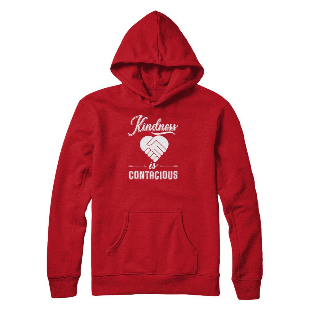 Kindness Is Contagious-T-Shirt & Tank Top-Pullover Hoodie-Red