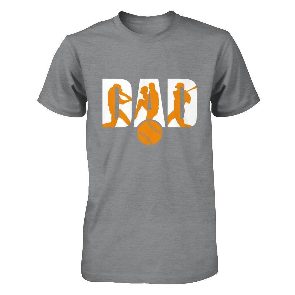 Softball Dad Father's Day-T-Shirt & Hoodie-Classic T-Shirt-Sport Grey