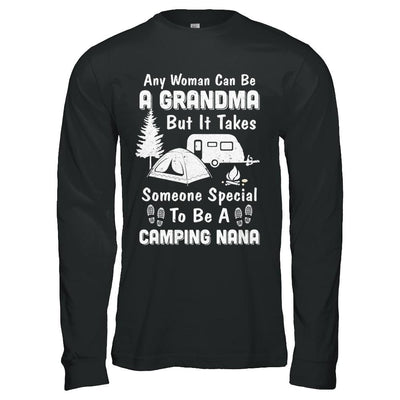 Camping Nana Grandma Mothers Day Gift-T-Shirt & Hoodie-Long Sleeve T-Shirt-Black