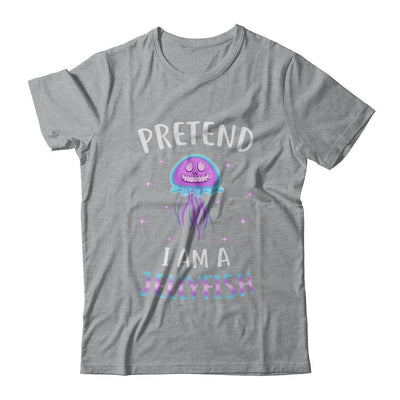 Pretend I'm A Jellyfish Costume Happy Halloween Party-T-Shirt & Hoodie-Classic T-Shirt-Sport Grey