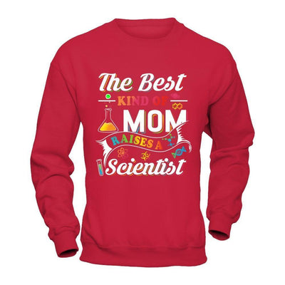The Best Kind Of Mom Raises A Scientist-T-Shirt & Hoodie-Crewneck Sweatshirt-Red
