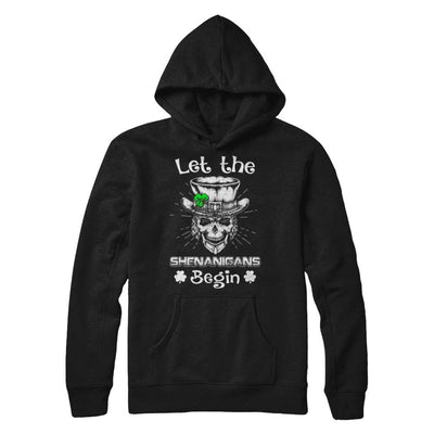 Let The Shenanigans Begin St Patricks Day-T-Shirt & Hoodie-Pullover Hoodie-Black