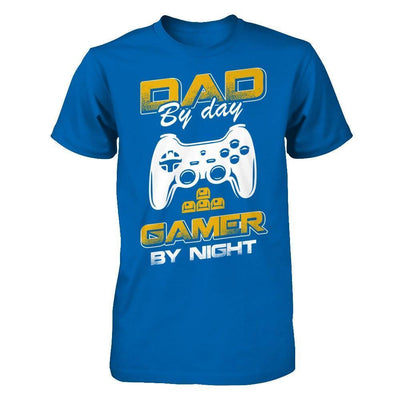 Dad By Day Gamer By Night-T-Shirt & Hoodie-Classic T-Shirt-Royal