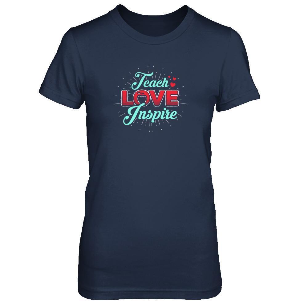 Teach Love Inspire-T-Shirt & Tank Top-Women's T-Shirt-Navy