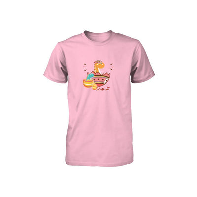 Happy Easter Bunny Easter Eggs Youth-Youth Shirt-Youth T-Shirt-Neon Pink