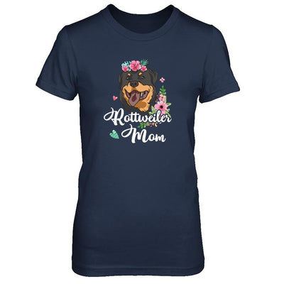 Rottweiler Mom Funny Dog Mom Gift Idea-T-Shirt & Tank Top-Women's T-Shirt-Navy
