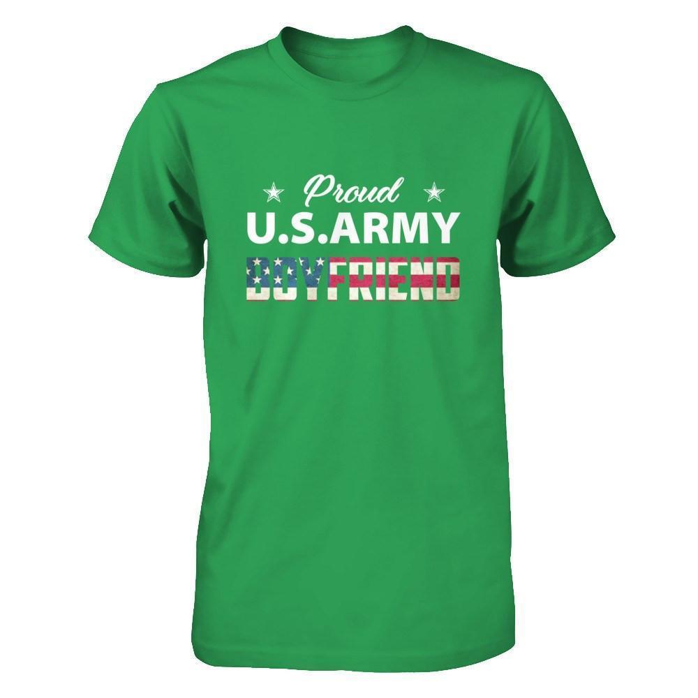 Proud Us Army Boyfriend-T-Shirt & Hoodie-Premium T-Shirt-Kelly Green