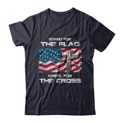 Stand For The Flag Kneel For The Cross-T-Shirt & Hoodie-Premium T-Shirt-Midnight Navy