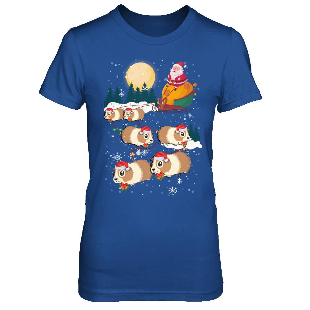 Funny Christmas Guinea Pig Reindeer Lover Santa Gift-T-Shirt & Sweatshirt-Women's T-Shirt-Royal