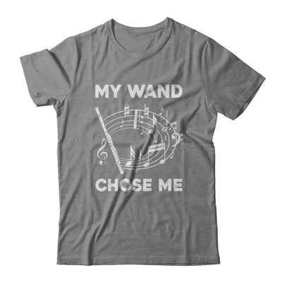 Flute My Wand Chose Me Funny Marching Band-T-Shirt & Hoodie-