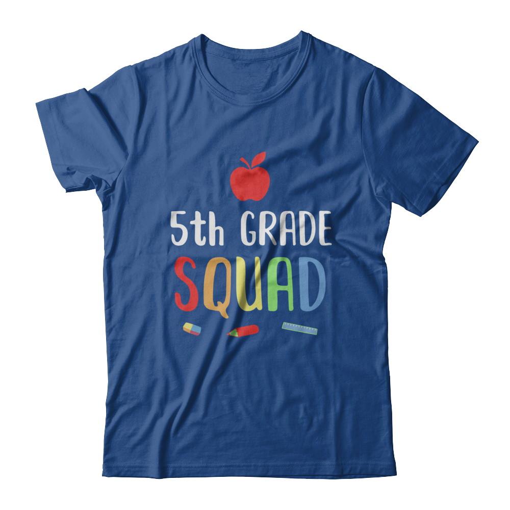 5th Grade Squad Back To School Teacher Fifth Grade-T-Shirt & Hoodie-Classic T-Shirt-Royal