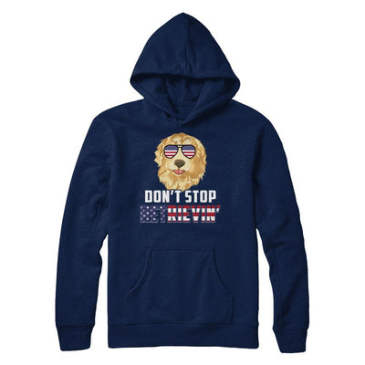 4Th Of July Gift Don't Stop Retrievin' Golden Retriever-T-Shirt & Hoodie-Pullover Hoodie-Navy