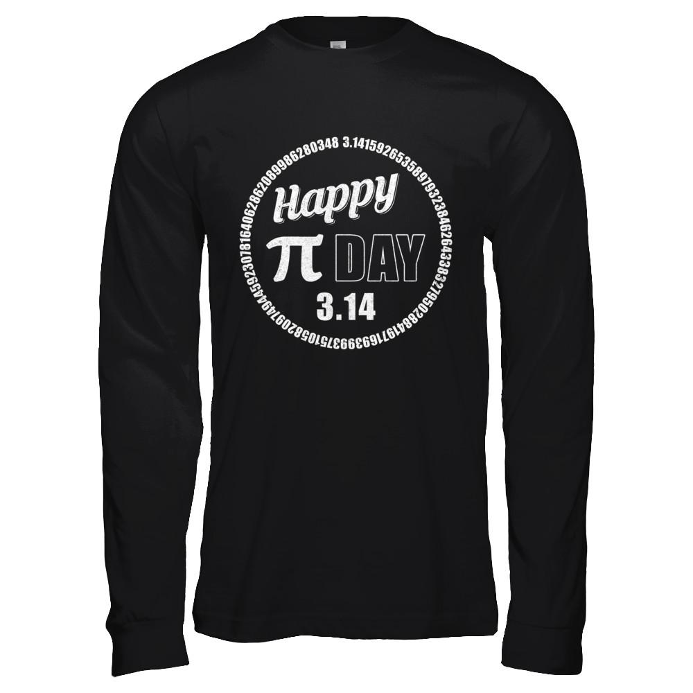 Happy Pi Day Love Math Funny March 14Th 2021-T-Shirt & Hoodie-Long Sleeve T-Shirt-Black