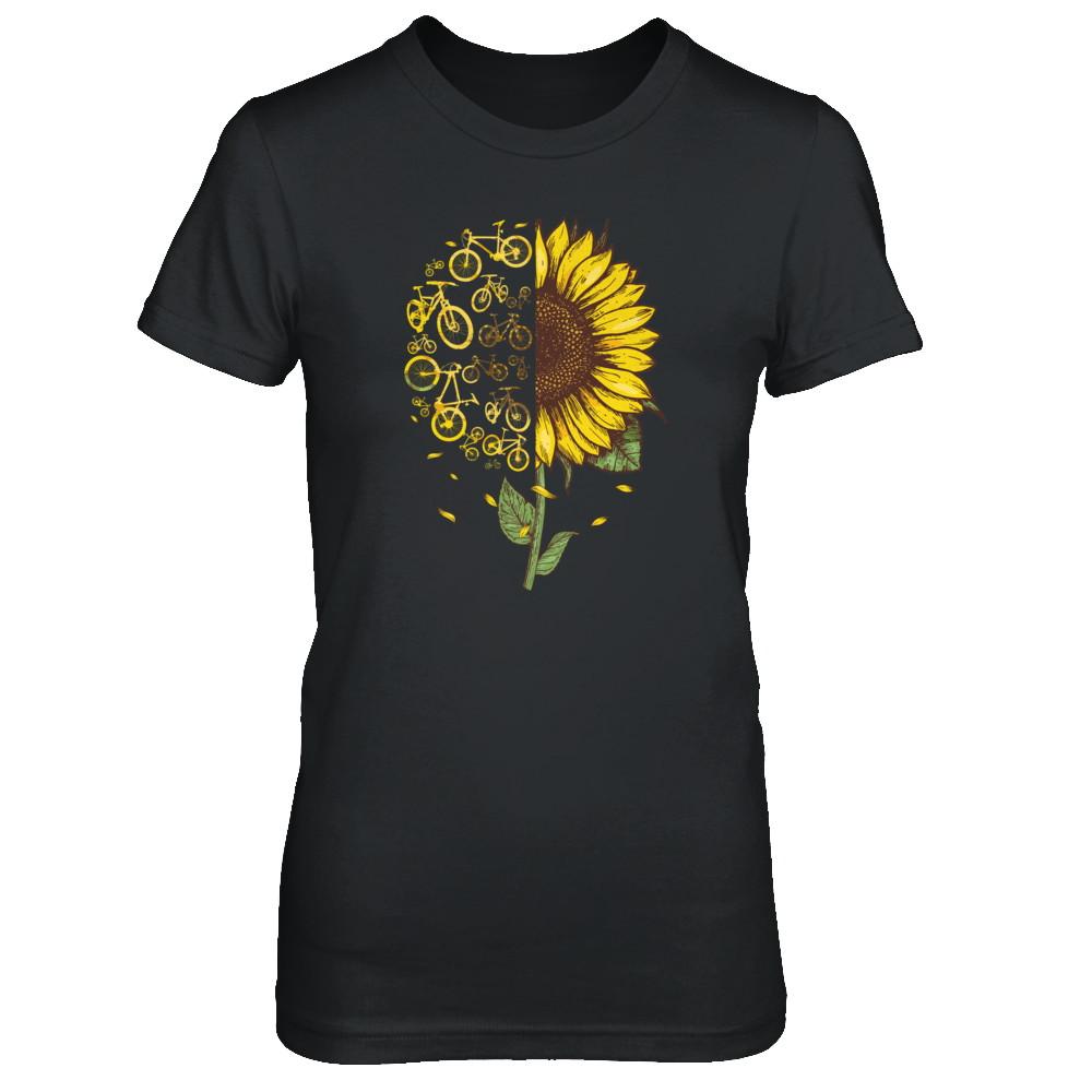 Sunflower Cycling Cycle-T-Shirt & Tank Top-Women's T-Shirt-Black