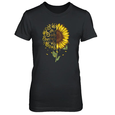 Sunflower Cycling Cycle-T-Shirt & Tank Top-Women's T-Shirt-Black