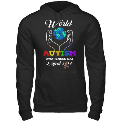 World Autism Awareness 2 April 2018-T-Shirt & Hoodie-Pullover Hoodie-Black