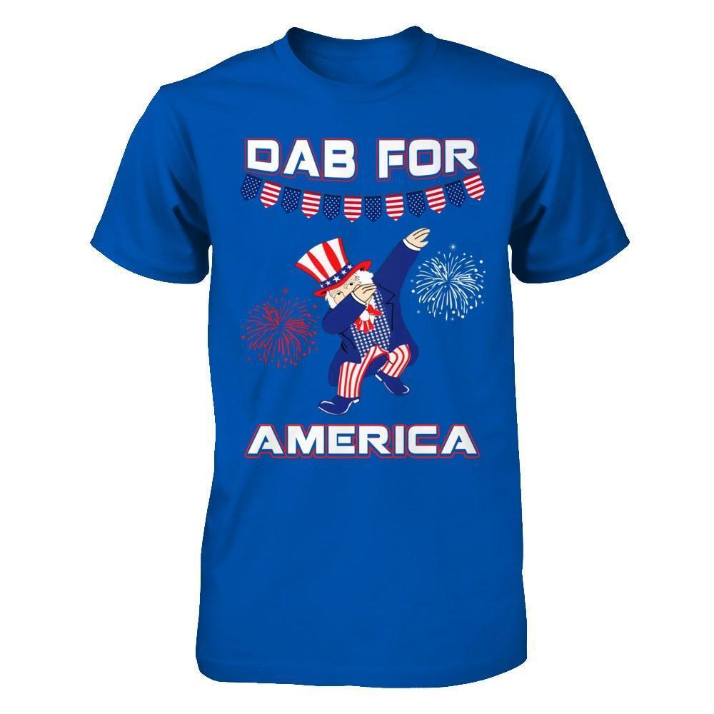 Funny Dabbing Uncle Independence Day 4Th Of July-T-Shirt & Hoodie-Premium T-Shirt-Royal