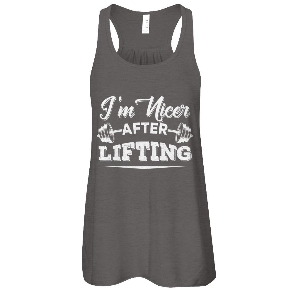 I'm Nicer After Lifting-T-Shirt & Tank Top-