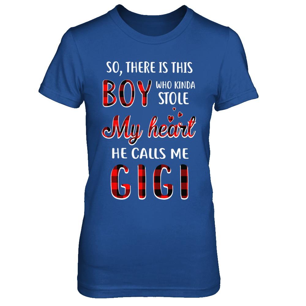 This Boy Who Kinda Stole My Heart He Calls Me Gigi-T-Shirt & Hoodie-Women's T-Shirt-Royal