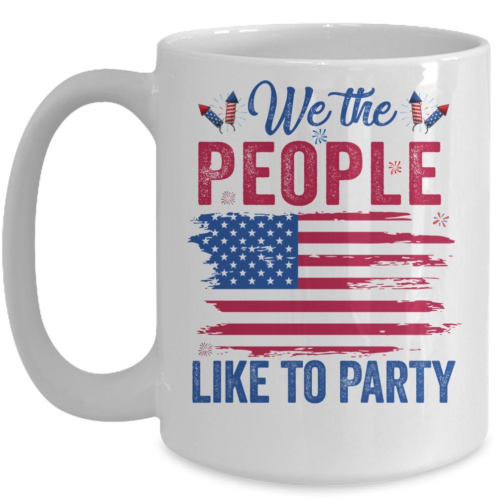 4Th Of July For Men Women Party Patriotic American Mug-Coffee Mug-Mug-White