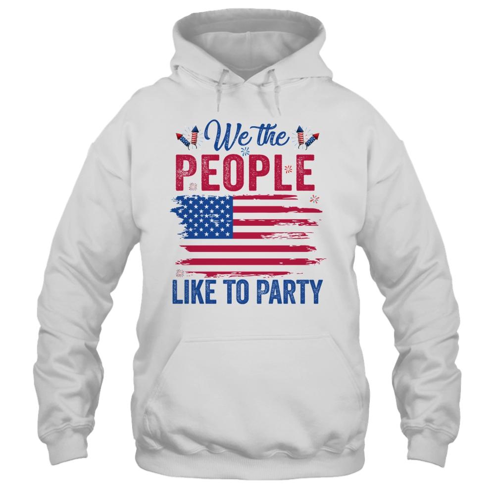 4Th Of July For Men Women Party Patriotic American-T-Shirt & Tank Top-Pullover Hoodie-White